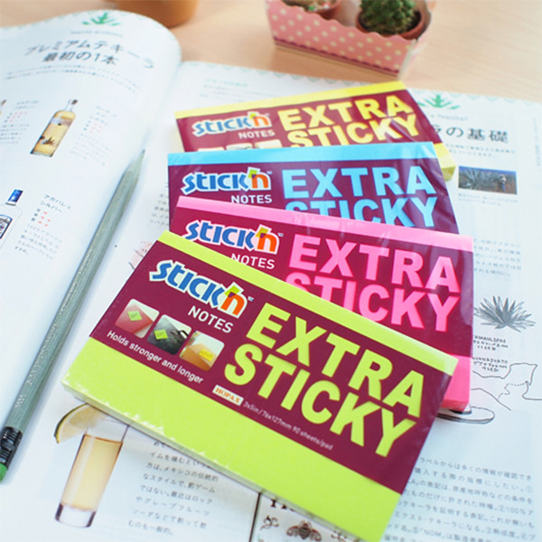 Stick'n extra sticky notes fluogeel 76 x 127 mm 21674 201705 - 2