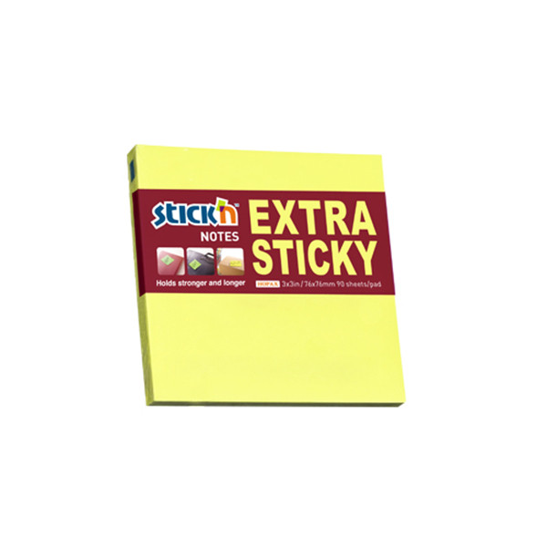 Stick'n extra sticky notes fluogeel 76 x 76 mm 21670 201700 - 1