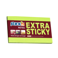 Stick'n extra sticky notes groen 76 x 127 mm 21676 201706
