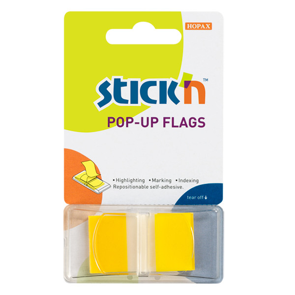 Stick'n index standaard geel 45 x 25 mm (50 tabs) 26022 400892 - 1