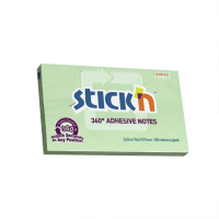 Stick'n memoblok 360 graden lijmrand 76 x 127mm groen (100 vellen) 21556 201852