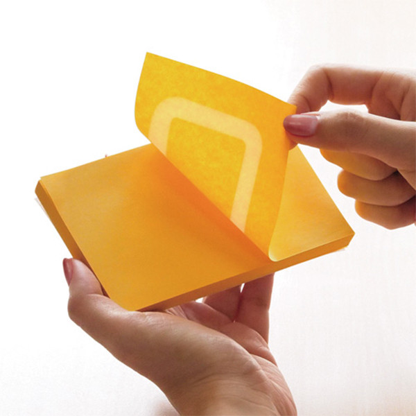 Stick'n memoblok 360 graden lijmrand 76 x 76 mm goudgeel (100 vellen) 21551 201749 - 2