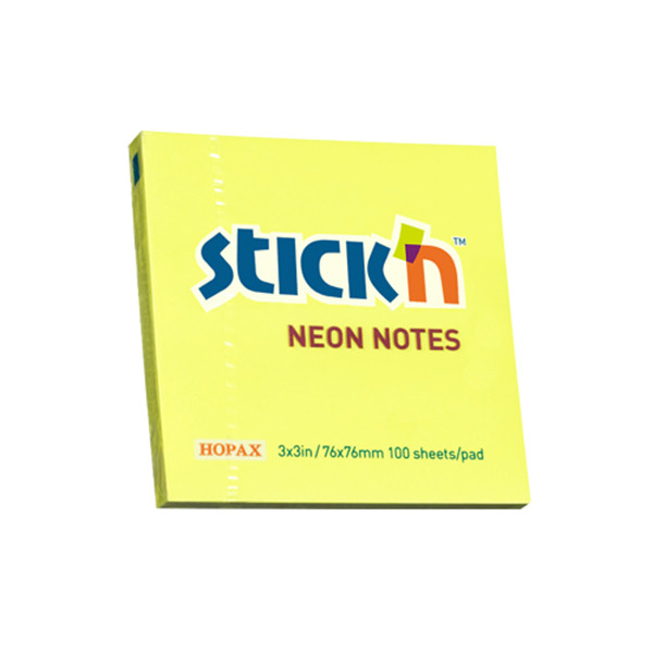 Stick'n notes fluogeel 76 x 76 mm 21133 201715 - 1