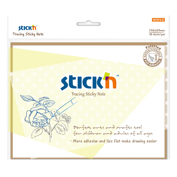 Stick'n zelfklevende notes transparant 150 x 203 mm (30 vellen) 21820 400896 - 1