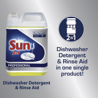 Sun Professional 2 in 1 Vaatwasmiddel & Spoelglans (5 liter) SSU00263