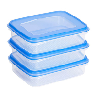 Sunware Club Cuisine transparante diepvriesdozen blauw 0,7 liter (3 stuks) 216821