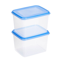 Sunware Club Cuisine transparante diepvriesdozen blauw 1,9 liter (2 stuks) 216822