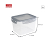 Sunware Club Cuisine transparante diepvriesdozen met clips grijs 1,9 liter (2 stuks) 216820 - 2