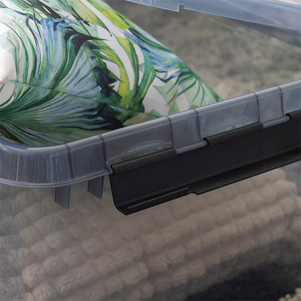 Sunware Comfort line grijs/zwart transparante opbergbox 32 liter 200476 - 4