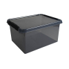 Sunware Comfort line grijs/zwart transparante opbergbox 36 liter 200474 - 1