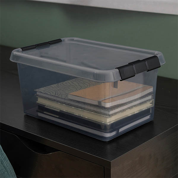 Sunware Comfort line grijs/zwart transparante opbergbox 6 liter 200471 - 4