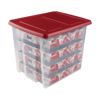 Sunware Nesta transparante opbergdoos voor kerstversiering 45 liter (64 kerstballen) 36111705 216574