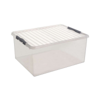 Sunware Q-line transparante opbergdoos 120 liter 83300609 216544