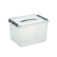 Sunware Q-line transparante opbergdoos 22 liter 78800609 216532