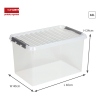 Sunware Q-line transparante opbergdoos 62 liter 83500609 216538 - 2