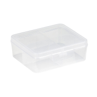 Sunware Q-line transparante opbergdoos divider 4 vakken 87300409 216521