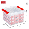 Sunware Q-line transparante opbergdoos voor kerstversiering 26 liter (75 kerstballen) 216570 - 2