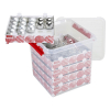 Sunware Q-line transparante opbergdoos voor kerstversiering 38 liter (125 kerstballen)