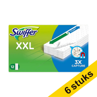 Aanbieding: 6x Swiffer Sweeper XXL vloerdoekjes navulling (12 stuks) SSW00606