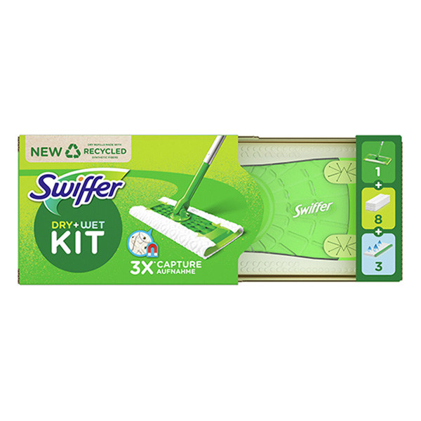 Swiffer Floor Dry & Wet Kit + 8 doekjes SSW00533 - 1