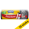 Aanbieding: 10x Swirl XL vuilniszakken met fixeerband extra lang voor pedaalemmers 30 liter (10 stuks) SSW00089 - 1