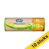 Aanbieding: 10x Swirl vuilniszakken met trekband scheurvast & lekvrij Actif Fresh 35 liter (9 stuks) SSW00085 - 1