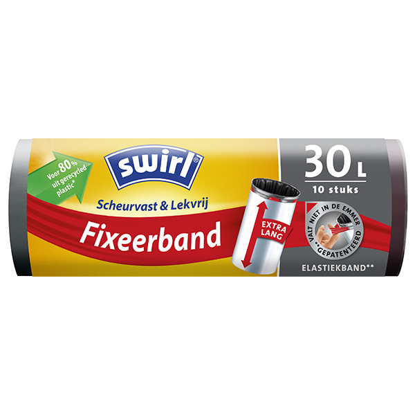 Swirl XL vuilniszakken met fixeerband extra lang voor pedaalemmers 30 liter (10 stuks) 6772473 SSW00088 - 1