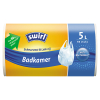 Swirl vuilniszak met handvat voor badkamer 5 liter (40 stuks)