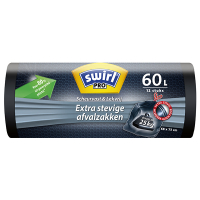 Swirl vuilniszakken PRO extra stevig 60 liter (12 stuks) 6772502 SSW00102