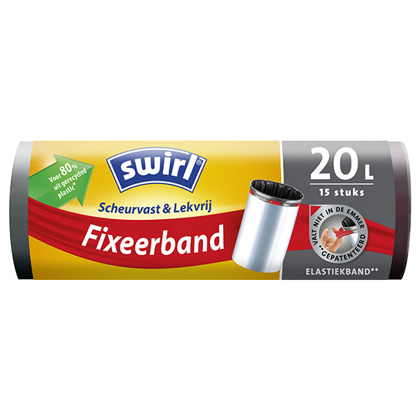 Swirl vuilniszakken met fixeerband voor pedaalemmers 20 liter (15 stuks) 6772449 SSW00086 - 1