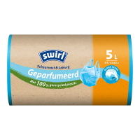 Swirl vuilniszakken met handvatten voor pedaalemmers geparfumeerd 5 liter (45 stuks) SSW00094