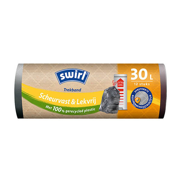 Swirl vuilniszakken met trekband 30 liter (12 stuks) SSW00543 - 1