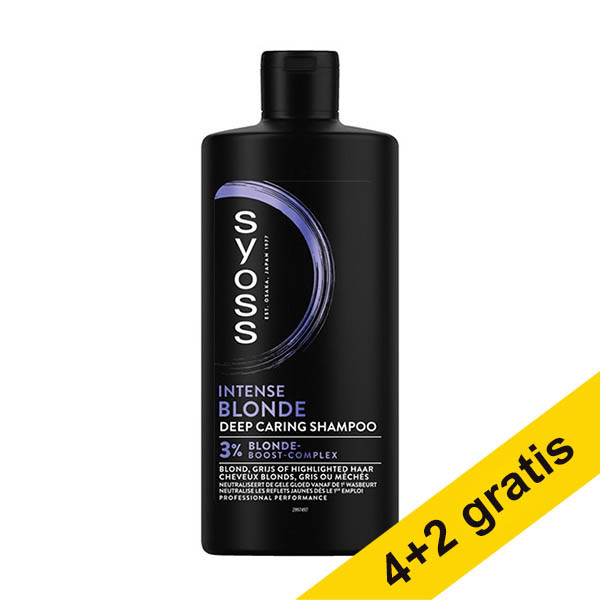 Aanbieding: 6x Syoss Intense Blonde & Silver shampoo (440 ml) SSY00335 - 1