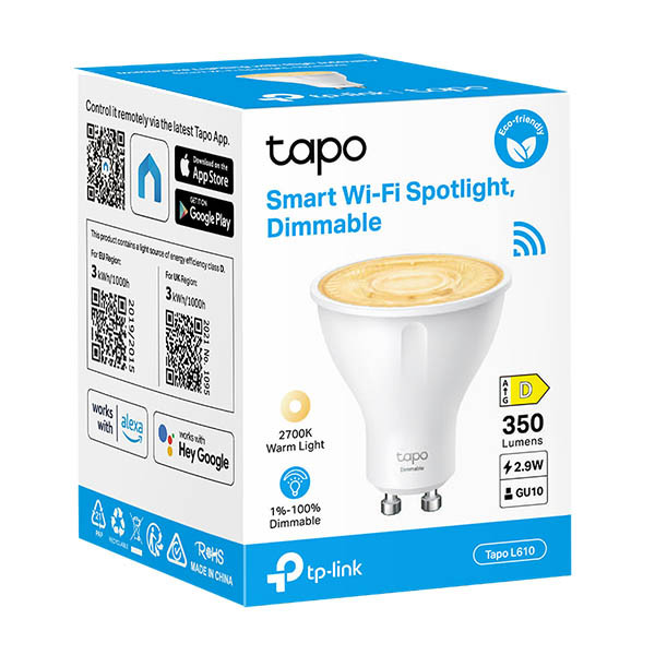 TP-Link Tapo L610 GU10 smartlamp wit 1 stuk 828923 - 2