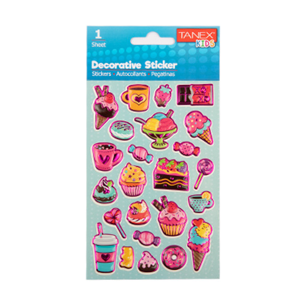 Tanex Puffy & Decorative stickers IJs en Cupcakes (1 vel) TNX-25061 404121 - 1