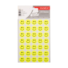 Tanex Smiling Face stickers klein neongeel (2 x 35 stuks)