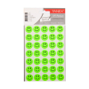 Tanex Smiling Face stickers klein neongroen (2 x 35 stuks)