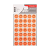 Tanex Smiling Face stickers klein neonrood (2 x 35 stuks)