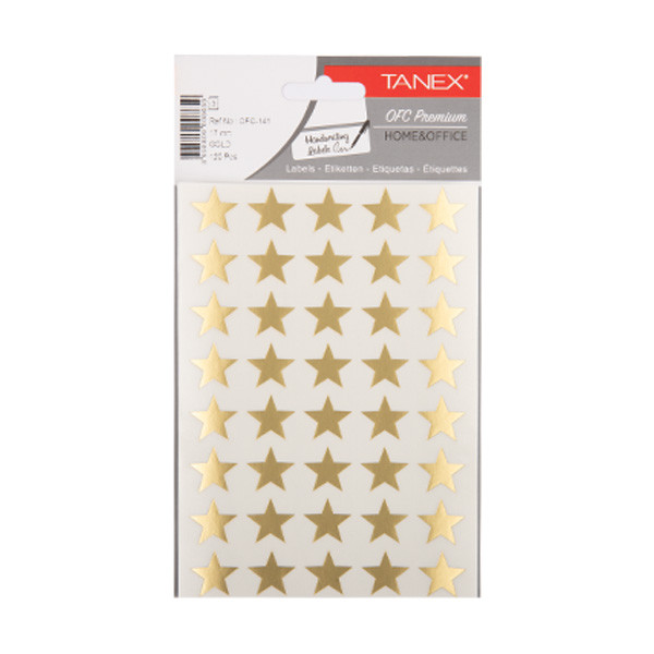 Tanex Stars stickers klein goud (3 x 40 stuks) OFC-141 404142 - 1