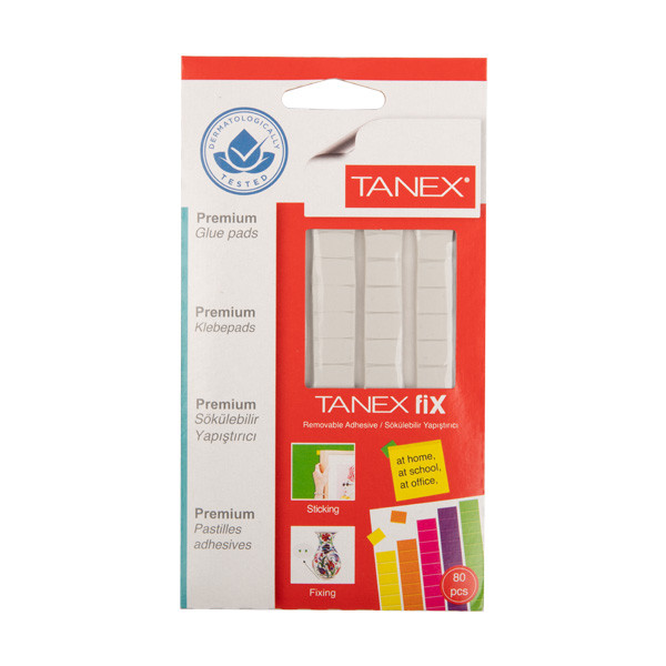 Tanex verwijderbare kleefpads (80 stuks) T-FixWhite 404152 - 1