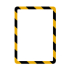 Tarifold Magneto Safety informatiekader A4 zelfklevend geel/zwart (2 stuks)