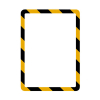 Tarifold Magneto Safety informatiekader A4 zelfklevend geel/zwart (2 stuks)