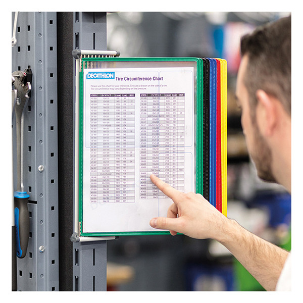 Tarifold magnetisch display wandmodule met 10 zichtmappen A4 414609 261033 - 3