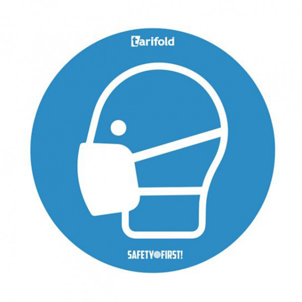 Tarifold zelfklevende waarschuwingssticker mondmasker (2 stuks) 7999827 400686 - 1