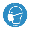 Tarifold zelfklevende waarschuwingssticker mondmasker (2 stuks)