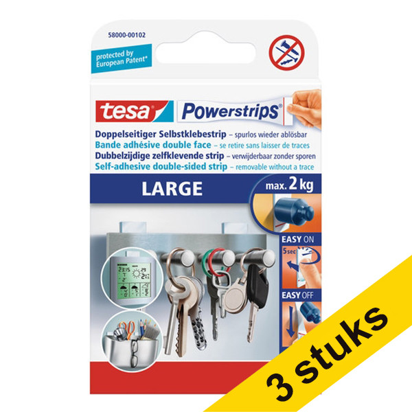 Aanbieding: 3x Tesa Powerstrips large (10 stuks) 203351 - 1