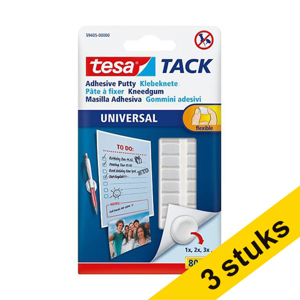 Aanbieding: 3x Tesa Tack kleefpads (80 stuks) 203372 - 1