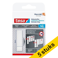 Aanbieding: 5x Tesa navulverpakking kleefstrips voor gevoelige oppervlakken 1 kg (6 stuks)
