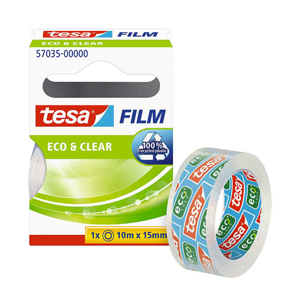 Tesa Eco & Clear plakband 15 mm x 10 m 202428 - 1