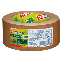 Tesa Eco Paper Standard verpakkingstape bruin papier 50 mm x 50 m (1 rol) 203301